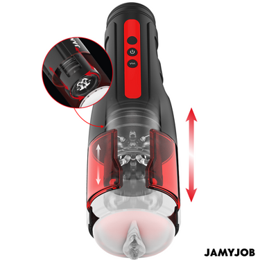 Masturbatore Automatico Cyclone JAMYJOB con Aspirazione e 10 Modalità di Stimolazione
